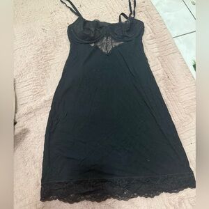 Victoria's Secret Black Lace Chemise